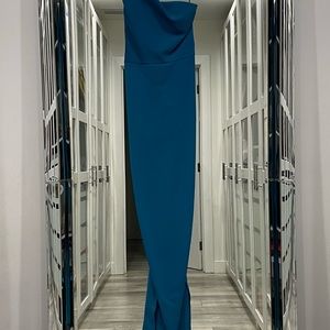 Gorgeous blue Nicole Batki dress worn once, Size 4